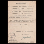 Geburtsurkunde für Kazimiera Rodak (1943) 22.12.1942 Wesenberg [MR00866]
