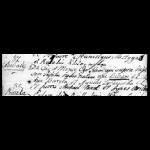 Akt chrztu Łucji Baryły — skany FamilySearch DGS 4582627 (metryki Praszka 1774-1789)