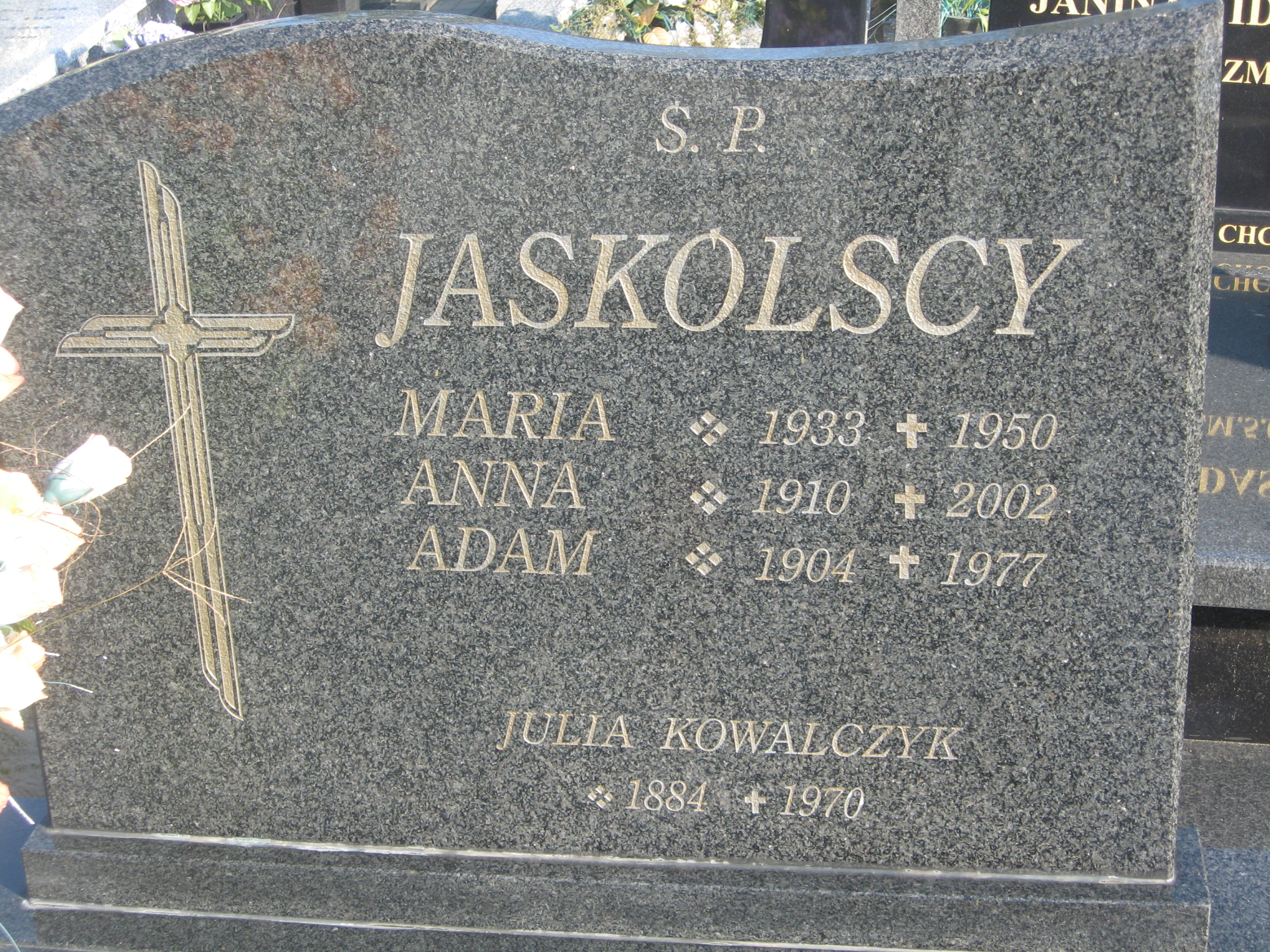 Grób Jaskólskich i Julii Kowalczykowej (MR05507)