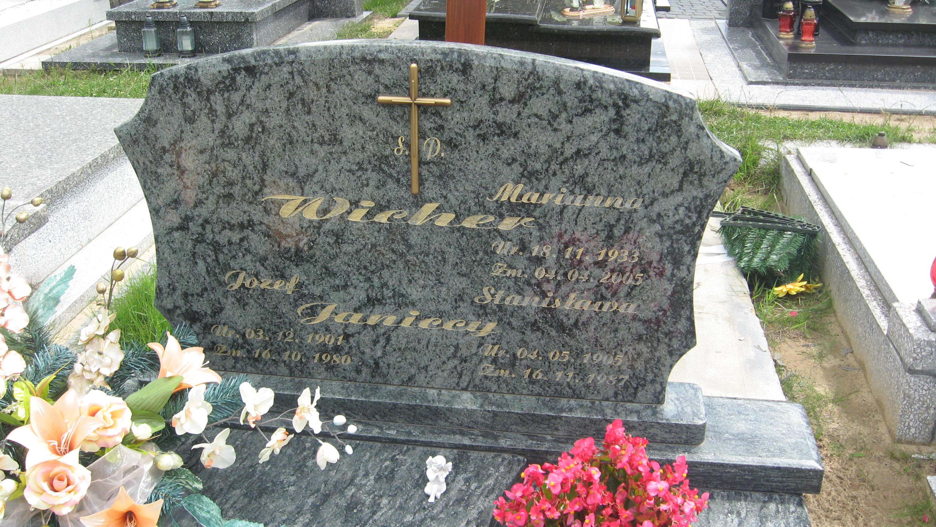 Zdjęcie grobu Stanisławy, Józefa i Marianny Janickich