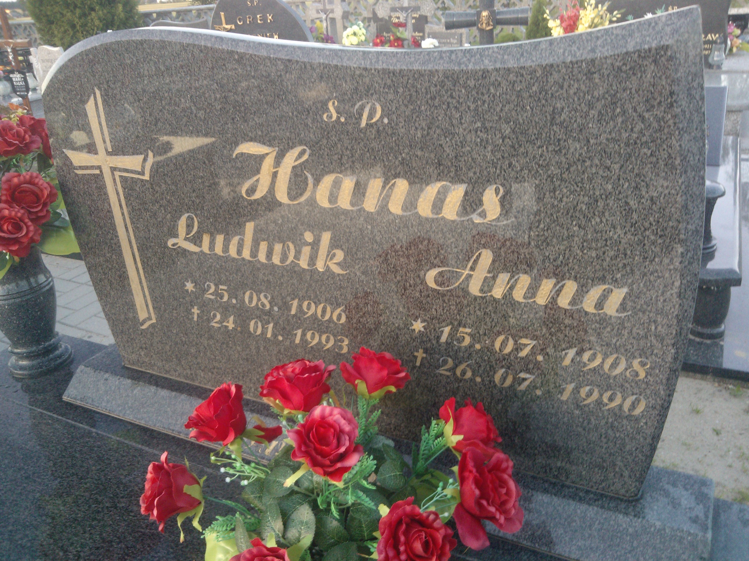 Grób Ludwika i Anny Hanasów (18.06.2014)