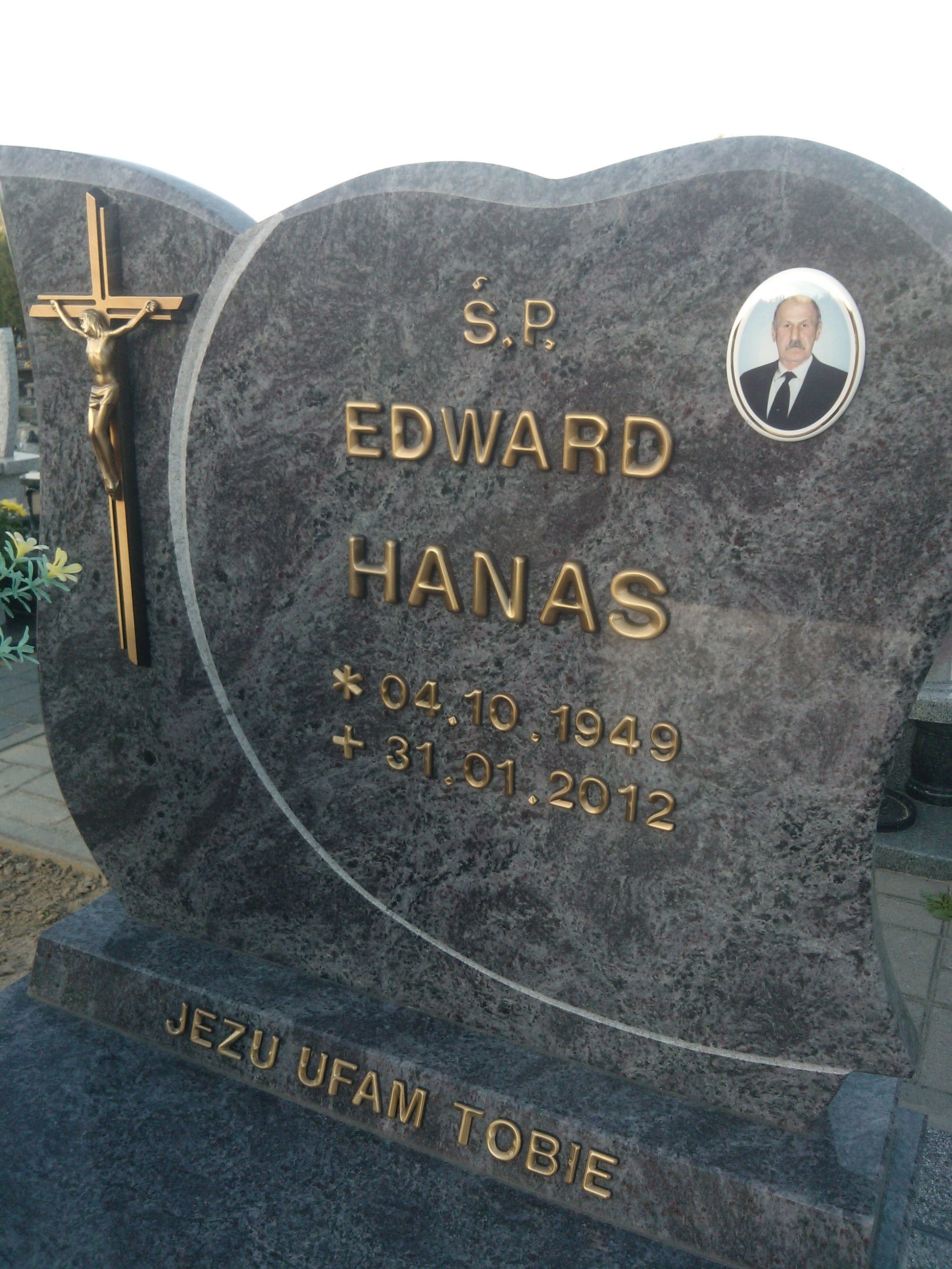 Grób Edwarda Hanasa (18.06.2014)