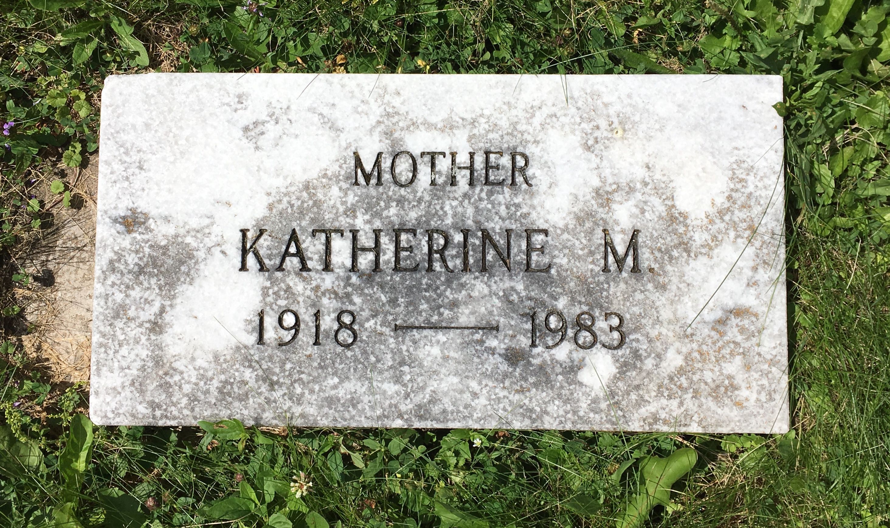 Katherine M. Runnheim’s Gravestone