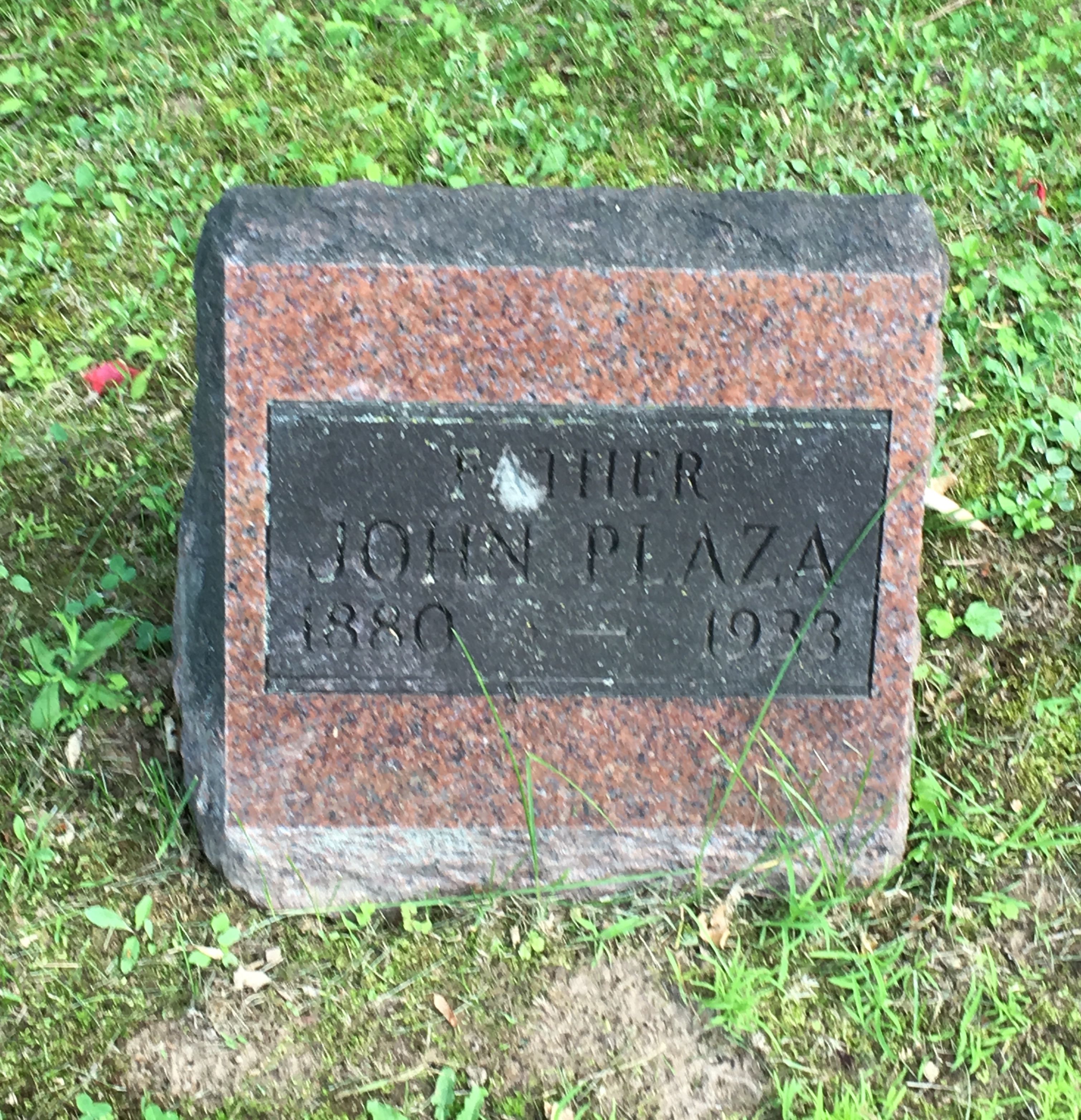 John Plaza’s Gravestone