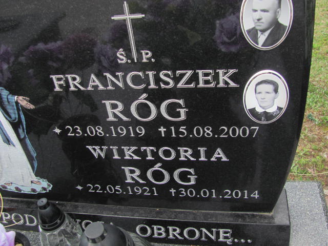 Nagrobek Franciszka i Wiktorii Rogów