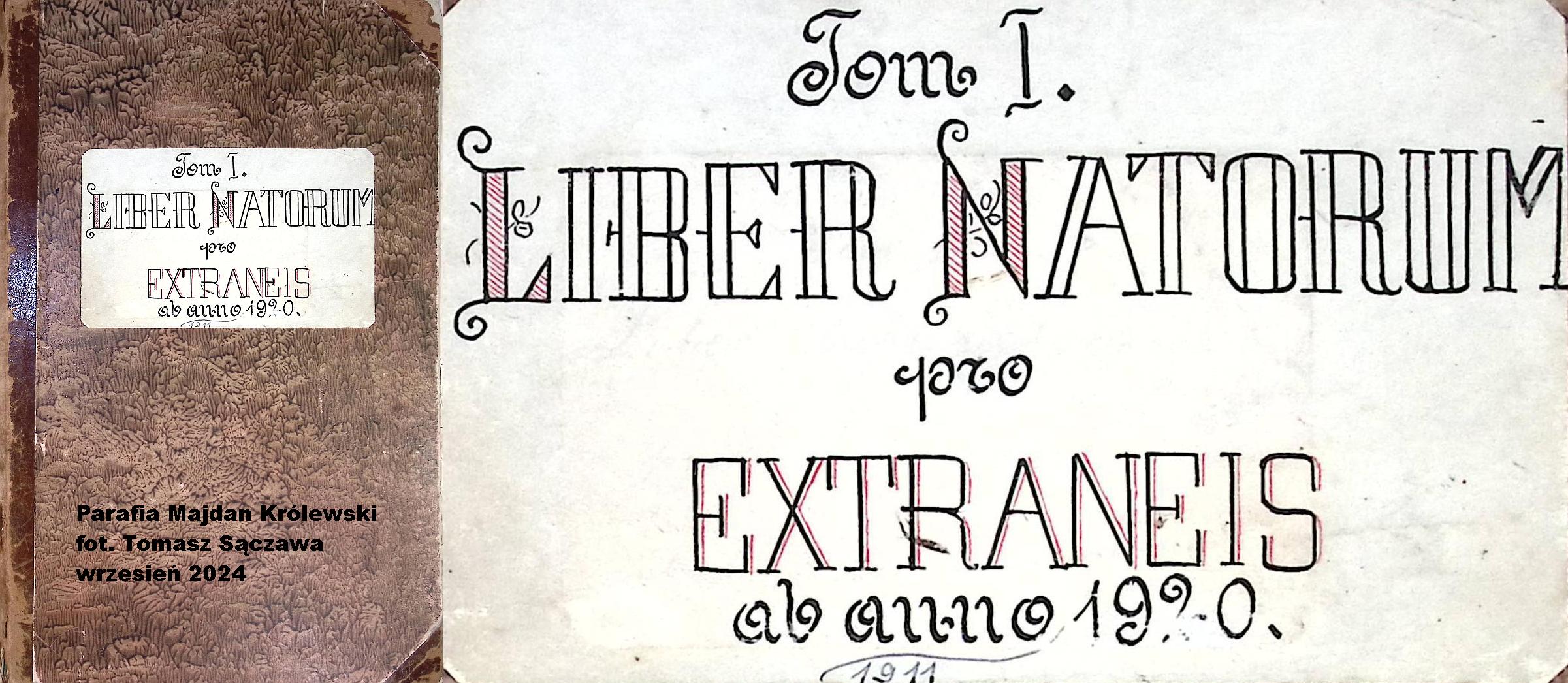 Tom I. Liber natorum pro Extraneis ab anno [1911–]1920