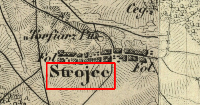 okolice Praszki na topograficznej karcie Królestwa Polskiego — Strojec — 1839 »» 1843 [Praszka-MR11987] (1839 »» 1843)