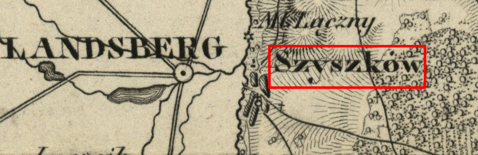 okolice Praszki na topograficznej karcie Królestwa Polskiego — Szyszków — 1839 »» 1843 [Praszka-MR11987] (1839 »» 1843)