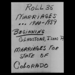 skany FamilySearch FHL 1690081 DGS 5203136 (Colorado Statewide Marriage Index Gladstone Isaac P. – Graham Ralph B. Jr.) [DGS-5203136]