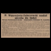 P. WZ nadal strzela do ludz. Po śp. Pszeniczkowskim – dogorywa robotnik W. Zajadły 14.06.1933 Toruń [MR14430]