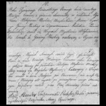 Akt chrztu Sobestyana Myśliwca — skany FamilySearch DGS 4582767 (unikat zgonów Praszka 1808/1809)