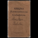 Książka rzemieślnicza czeladnicza Stanisława Rodaka 04.10.1925 Wieluń