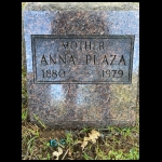 Anna Plaza’s Grave