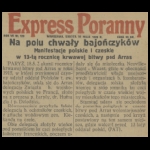 Na polu chwały bajończyków 19.05.1928 Warszawa [MR16242]