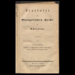 Statystyki Kościoła Ewangelickiego na Śląsku 1848 Głogów