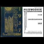 Przewodnik firm chrześcijańskich 1937 Katowice [MR17528]